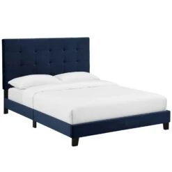Other Full Bed In Midnight Blue Performance Velvet -Othe Furniture Shop 1500 1500 frame 0 7601