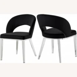 Other Dining Chair In Black Velvet W/ Rounded Back -Othe Furniture Shop 1500 1500 frame 0 7667