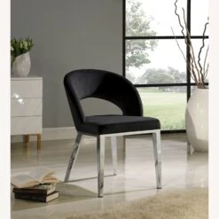 Other Dining Chair In Black Velvet W/ Rounded Back -Othe Furniture Shop 1500 1500 frame 0 7671