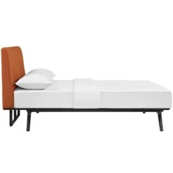 Other Queen Bed In Cappuccino Base & Orange Headboard -Othe Furniture Shop 1500 1500 frame 0 7682