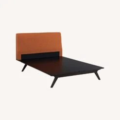 Other Queen Bed In Cappuccino Base & Orange Headboard -Othe Furniture Shop 1500 1500 frame 0 7687