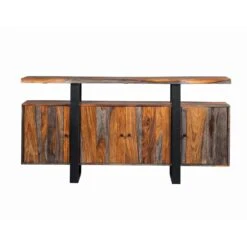 Other Modern Sideboard In Solid Wood W/ Live Edge & Metal Accents -Othe Furniture Shop 1500 1500 frame 0 7714