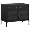 Other Accent Cabinet In Matte Black Metal With Glass Doors 1 Other Accent Cabinet In Matte Black Metal With Glass Doors -Othe Furniture Shop 1500 1500 frame 0 7741