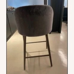 Crate & Barrel Anthracite Velvet Counter Stool -Othe Furniture Shop 1500 1500 frame 0 7819