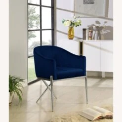 Other Dining Chair In Navy Velvet & Chrome Steel Legs -Othe Furniture Shop 1500 1500 frame 0 7875