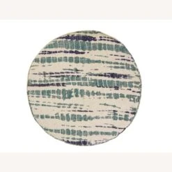 Other Accent Stool In Blue &White Patterned Woven Cotton -Othe Furniture Shop 1500 1500 frame 0 7889