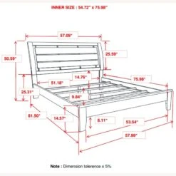 Other Full Bed In Mod Grey Finish W/ Horizontal Slats -Othe Furniture Shop 1500 1500 frame 0 7912