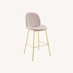 Other Bar Stool In Pink Velvet Performance With Gold Frame -Othe Furniture Shop 1500 1500 frame 0 7917