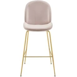 Other Bar Stool In Pink Velvet Performance With Gold Frame -Othe Furniture Shop 1500 1500 frame 0 7921