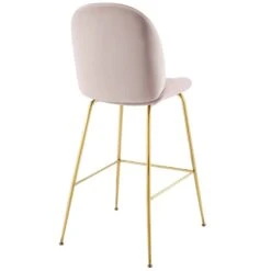 Other Bar Stool In Pink Velvet Performance With Gold Frame -Othe Furniture Shop 1500 1500 frame 0 7922