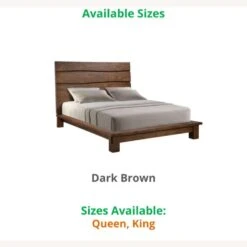 Other Queen Platform Bed In Dark Brown Wood -Othe Furniture Shop 1500 1500 frame 0 7948