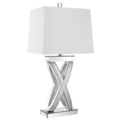 Other Table Lamp In Square White Shade & Mirror Finish -Othe Furniture Shop 1500 1500 frame 0 81