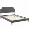 Other Full Platform Bed In Gray Fabric Upholstery 1 Other Full Platform Bed In Gray Fabric Upholstery -Othe Furniture Shop 1500 1500 frame 0 8118