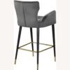 Other Counter Stool In Grey Velvet W/ Channel Tuftings -Othe Furniture Shop 1500 1500 frame 0 8124