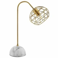 Other Table Lamp In Brass Metal W/ White Marble Base -Othe Furniture Shop 1500 1500 frame 0 813