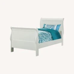 Other Twin Bed In White Wood W Curved Headboard Finish -Othe Furniture Shop 1500 1500 frame 0 8134