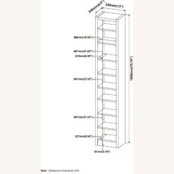 Other Bookcase In Cappuccino Color W/ Adjustable Shelves -Othe Furniture Shop 1500 1500 frame 0 8163