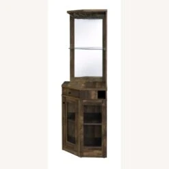 Other Corner Bar Cabinet In Rustic Oak & Clear Glass -Othe Furniture Shop 1500 1500 frame 0 8193