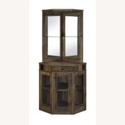 Other Corner Bar Cabinet In Rustic Oak & Clear Glass -Othe Furniture Shop 1500 1500 frame 0 8195
