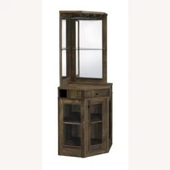 Other Corner Bar Cabinet In Rustic Oak & Clear Glass -Othe Furniture Shop 1500 1500 frame 0 8196