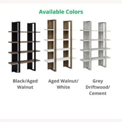 Other Bookcase In 2-Tone Aged Walnut & Black Finish -Othe Furniture Shop 1500 1500 frame 0 8215