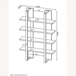 Other Bookcase In 2-Tone Aged Walnut & Black Finish -Othe Furniture Shop 1500 1500 frame 0 8218