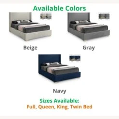 Other Full Bed In Beige Linen Textured Fabric Upholstery -Othe Furniture Shop 1500 1500 frame 0 8223