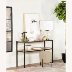 Other Console Table In Natural Wood & Black Metal Finish -Othe Furniture Shop 1500 1500 frame 0 8243