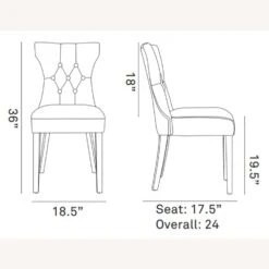 Other Modern Dining Chair In White Vinyl Upholstery -Othe Furniture Shop 1500 1500 frame 0 8280