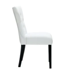Other Modern Dining Chair In White Vinyl Upholstery -Othe Furniture Shop 1500 1500 frame 0 8281