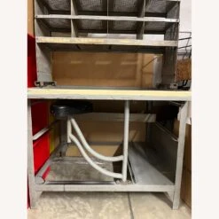 French Post Office Mail Table With Seat & Ladder -Othe Furniture Shop 1500 1500 frame 0 8323