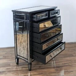 Arhaus Isla Mirrored 2 Over 4 Drawer Chest -Othe Furniture Shop 1500 1500 frame 0 8338