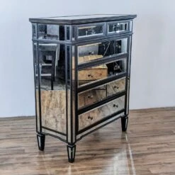 Arhaus Isla Mirrored 2 Over 4 Drawer Chest -Othe Furniture Shop 1500 1500 frame 0 8339