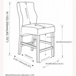 Other Counter Height Stool Upholstered In Grey Fabric -Othe Furniture Shop 1500 1500 frame 0 8356