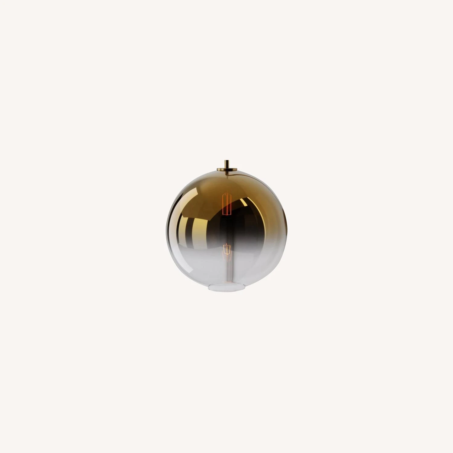 West Elm Sculptural Glass Shade, Large Globe, Gold 5 West Elm Sculptural Glass Shade, Large Globe, Gold - Image 3
