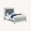 Other King Bed In Silver Metal & Metallic Leatherette -Othe Furniture Shop 1500 1500 frame 0 8381