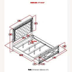 Other King Bed In Silver Metal & Metallic Leatherette 8 Other King Bed In Silver Metal & Metallic Leatherette -Othe Furniture Shop 1500 1500 frame 0 8382