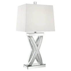Other Table Lamp In Square White Shade & Mirror Finish -Othe Furniture Shop 1500 1500 frame 0 84
