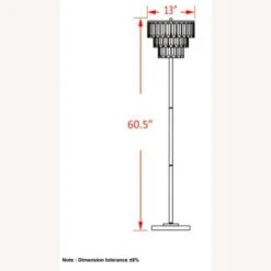 Other Floor Lamp W/ Chrome Stand & Crystal Shade -Othe Furniture Shop 1500 1500 frame 0 842