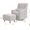 Babyletto Toco Swivel Glider And Ottoman In Boucle -Othe Furniture Shop 1500 1500 frame 0 8489