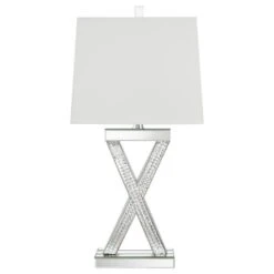 Other Table Lamp In Square White Shade & Mirror Finish -Othe Furniture Shop 1500 1500 frame 0 85