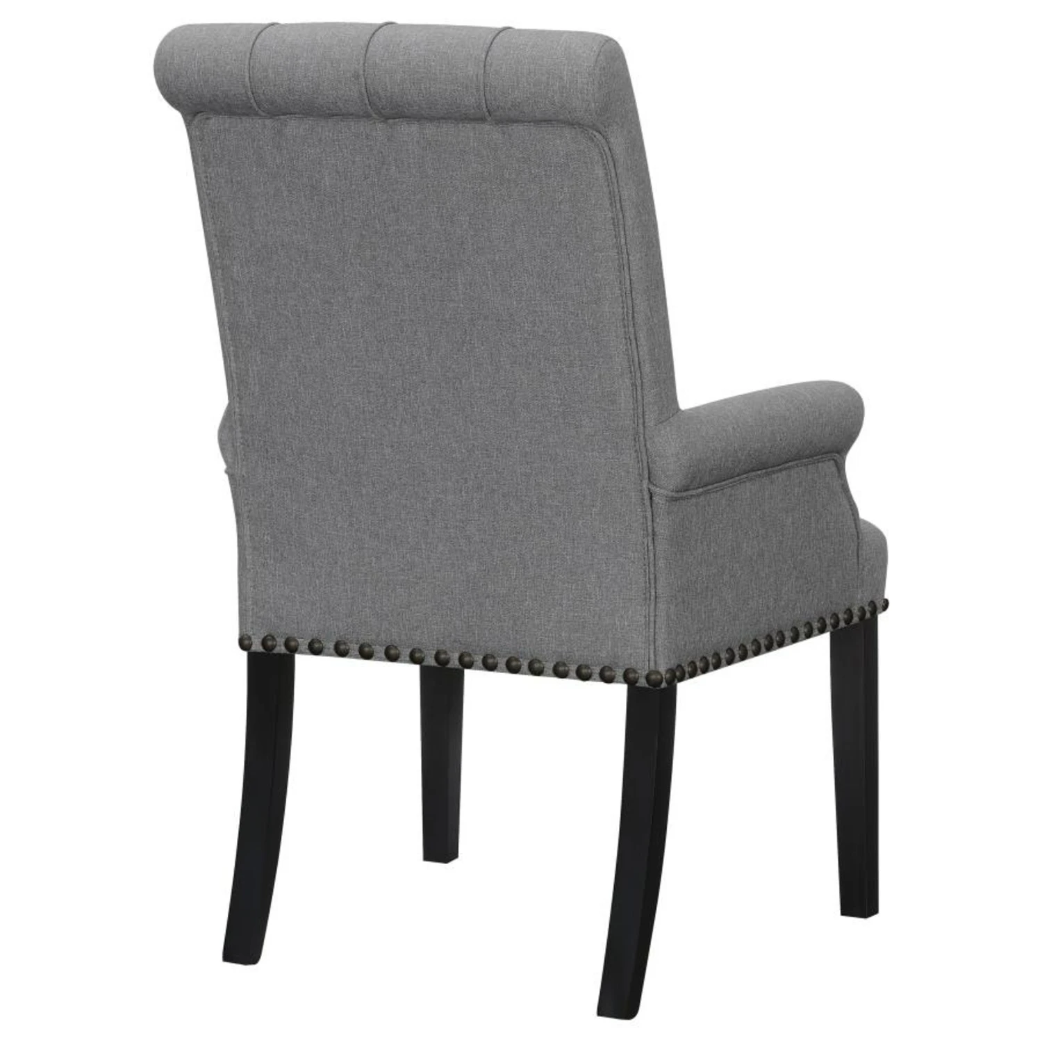 Other Dining Armchair In Grey Linen-like Fabric Finish 10 Other Dining Armchair In Grey Linen-like Fabric Finish - Image 8