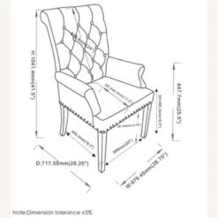 Other Dining Armchair In Grey Linen-like Fabric Finish 23 Other Dining Armchair In Grey Linen-like Fabric Finish -Othe Furniture Shop 1500 1500 frame 0 8560