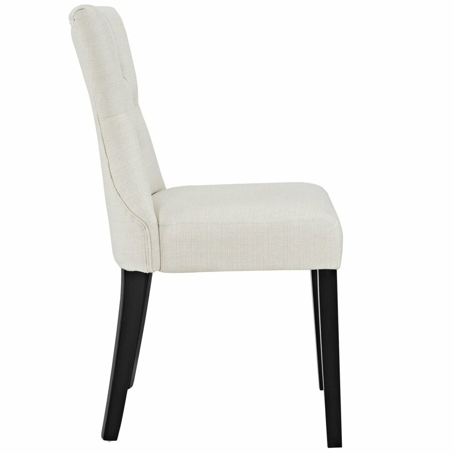 Other Modern Dining Chair In Beige Fabric &Hardwood Legs 7 Other Modern Dining Chair In Beige Fabric &Hardwood Legs - Image 5
