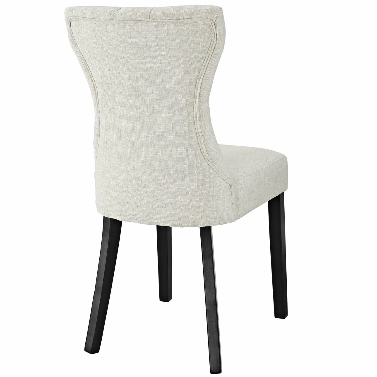 Other Modern Dining Chair In Beige Fabric &Hardwood Legs 8 Other Modern Dining Chair In Beige Fabric &Hardwood Legs - Image 6