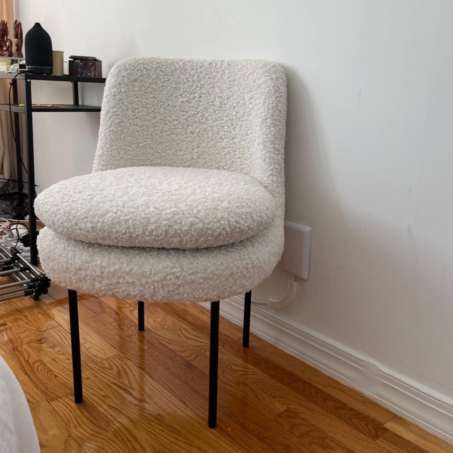 West Elm Sherpa Modern Curved Dining Chair 4 West Elm Sherpa Modern Curved Dining Chair - Image 2