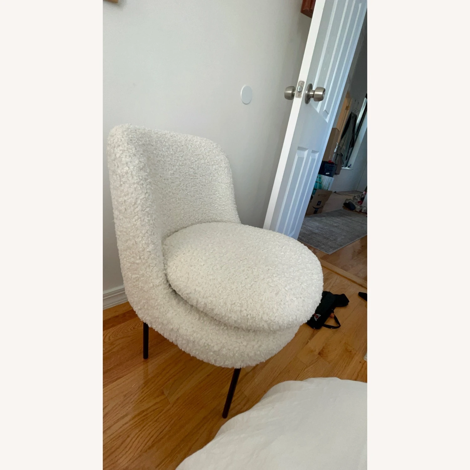 West Elm Sherpa Modern Curved Dining Chair 6 West Elm Sherpa Modern Curved Dining Chair - Image 4