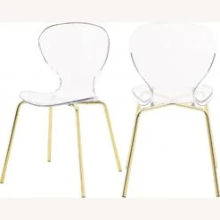 Other Dining Chair In Polycarbonate & Gold Metal Frame -Othe Furniture Shop 1500 1500 frame 0 8660