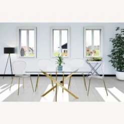 Other Dining Chair In Polycarbonate & Gold Metal Frame -Othe Furniture Shop 1500 1500 frame 0 8662