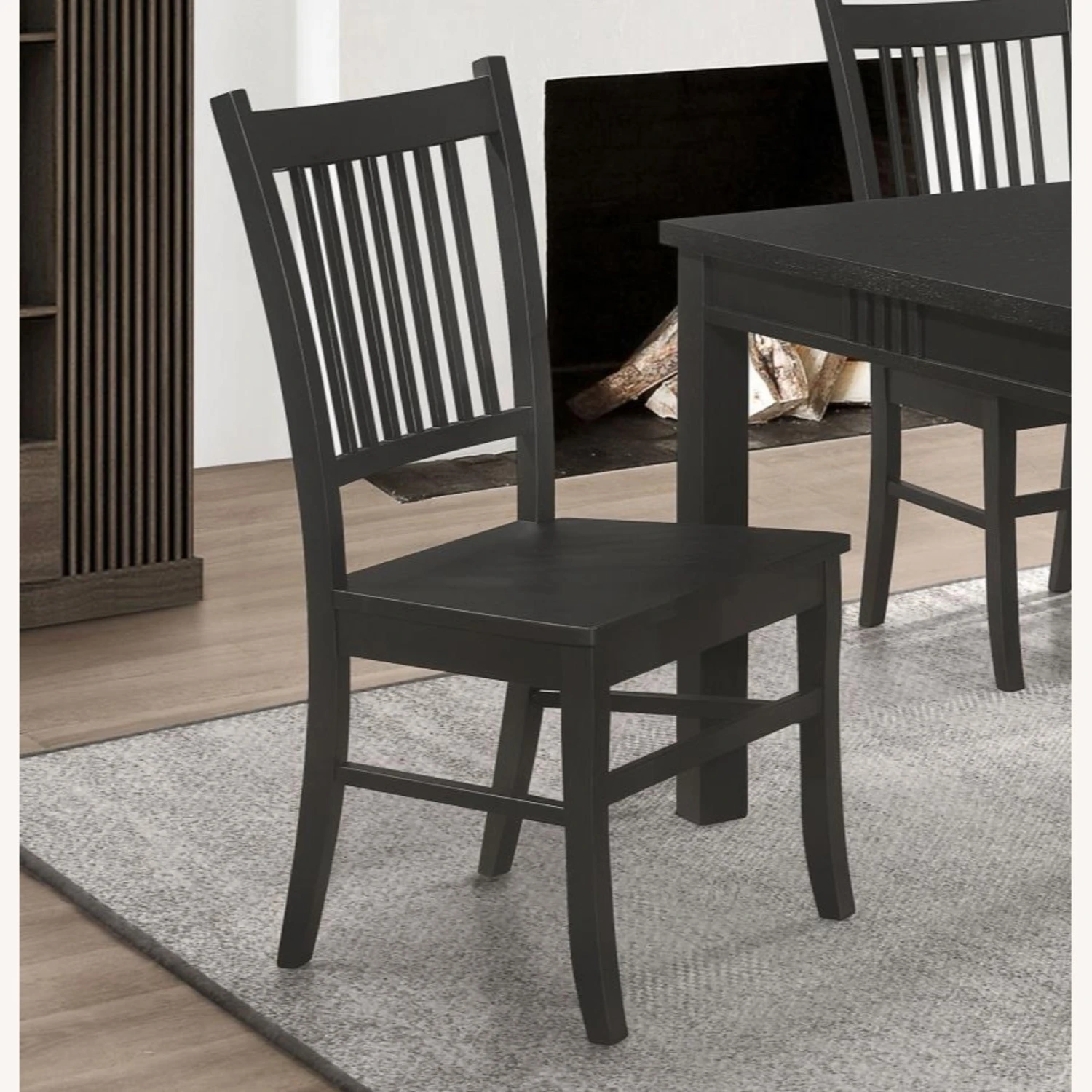 Other Dining Chair In Matte Black Hardwood Finish 8 Other Dining Chair In Matte Black Hardwood Finish - Image 6